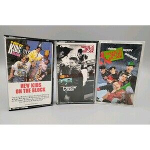 New Kids On The Block Cassette Lot Of 3 - Hangin' Tough - Merry Merry Christmas
